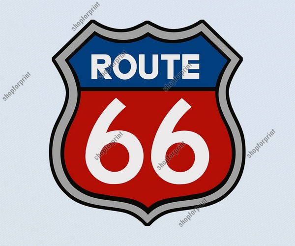 600x500 Route 66 Vector Pack (Six Images)