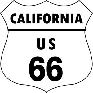 300x299 Route 66 Road Sign Logo Vector (.eps) Free Download