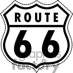 300x300 Route 66 Clipart