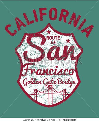 381x470 California Retro Route 66 Vector Art