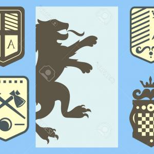 300x300 Photostock Vector Heraldic Lion Royal Crest Medieval Knight