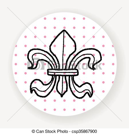 450x470 Royal Crest Doodle Vector Clipart