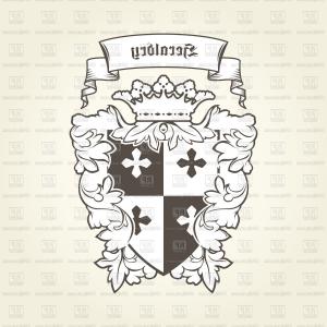 300x300 Royalty Free Stock Photo Vintage Royal Crest Shield Crown Banne