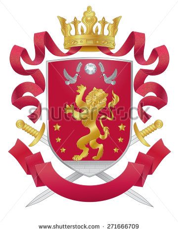 360x470 Vector Heraldic Royal Crests Coat Of Arms. Heraldry Template