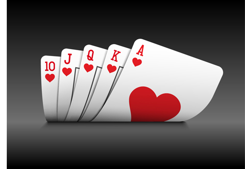 500x344 Royal Straight Flush Playing Cards Vector 04 Free Download