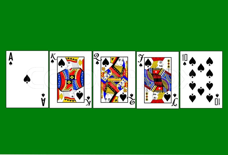 800x545 High Resolution Royal Flush Stock Vector Colourbox