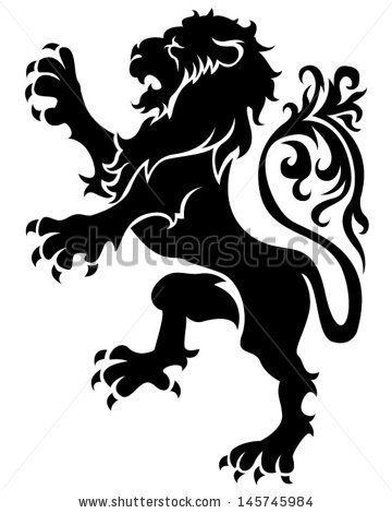 360x470 Royal Lion Emblem Heraldic Stock Photos, Illustrations, And