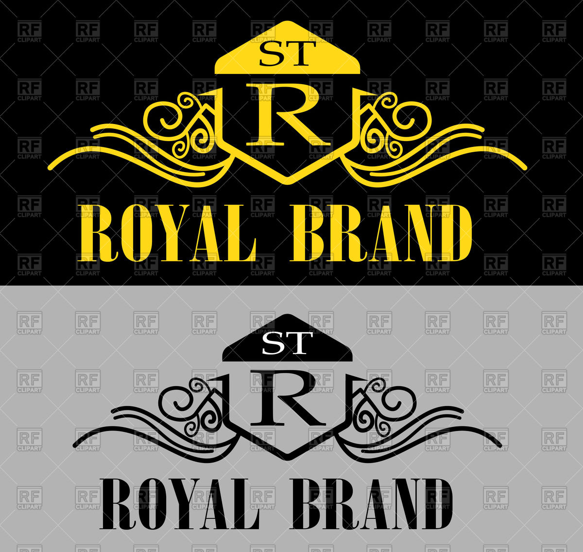 1200x1135 Royal Logo Vector Image Vector Artwork Of Icons And Emblems