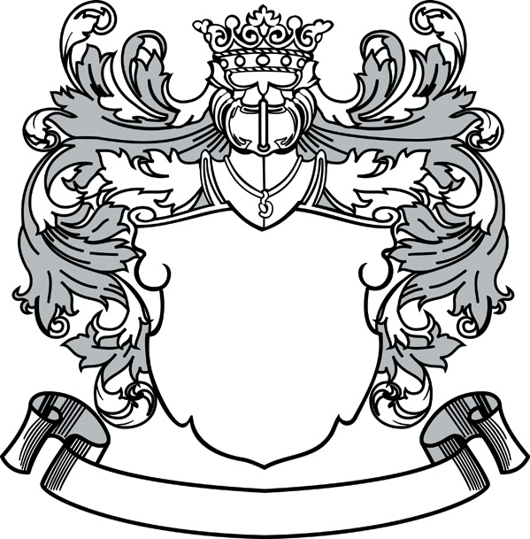 599x609 European Royal Pattern Vector Free Vector 4vector