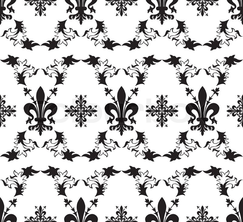 800x732 Seamless Royal Vector Texture With Fleur De Lis Stock Vector