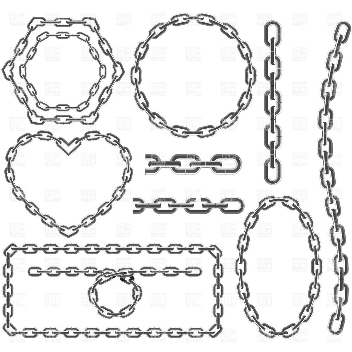 1200x1200 Chain Frames Vector Image Vector Artwork Of Borders And Frames