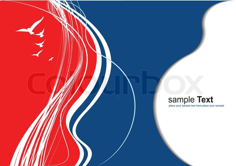 800x562 Red Blue Abstract Background. Vector Illustration Stock Vector