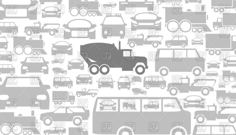 750x430 Car Backgrounds Vector Background With Silhouettes Of Cars