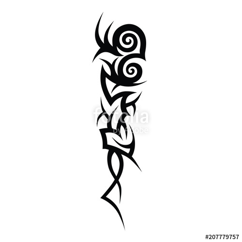 500x500 Tattoo Vector Art Tribal Element Stock Image And Royalty Free