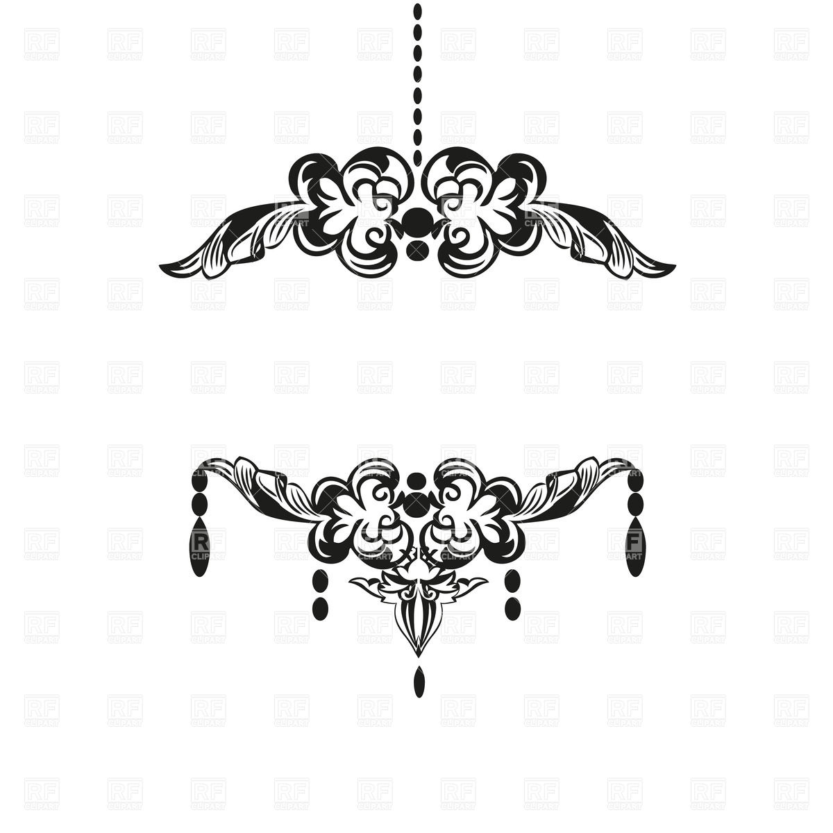 1200x1200 Black Vintage Chandelier Silhouette Vector Image Vector Artwork