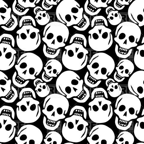 480x480 Skull Pattern Vector Image Vector Artwork Of Backgrounds