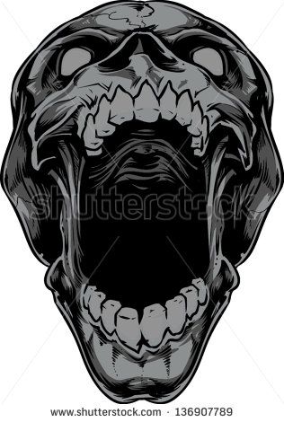 316x470 Vector Skull Artwork
