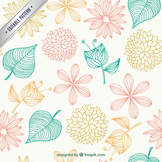 626x626 Flowers Patterns Vector Clipart Royalty Free Download