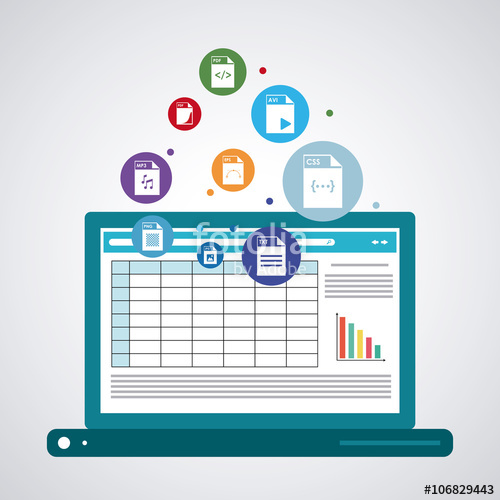 500x500 Spreadsheet Icon Design Stock Image And Royalty Free Vector Files