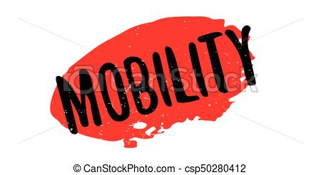 450x246 Mobility Rubber Stamp. Grunge Design With Dust Scratches