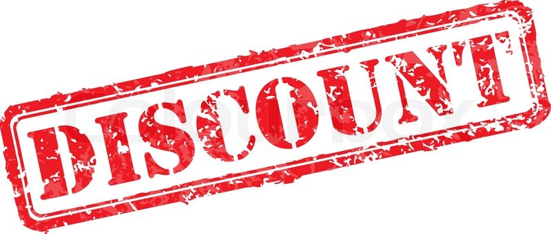 800x341 Discount Rubber Stamp Vector Illustration Contains Original