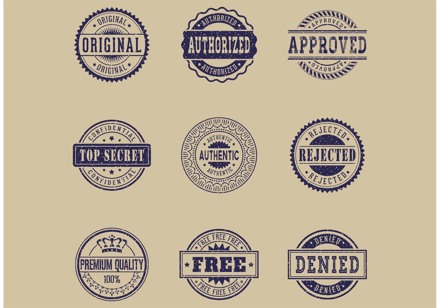 1400x980 Free Commercial Grunge Rubber Stamps Vector