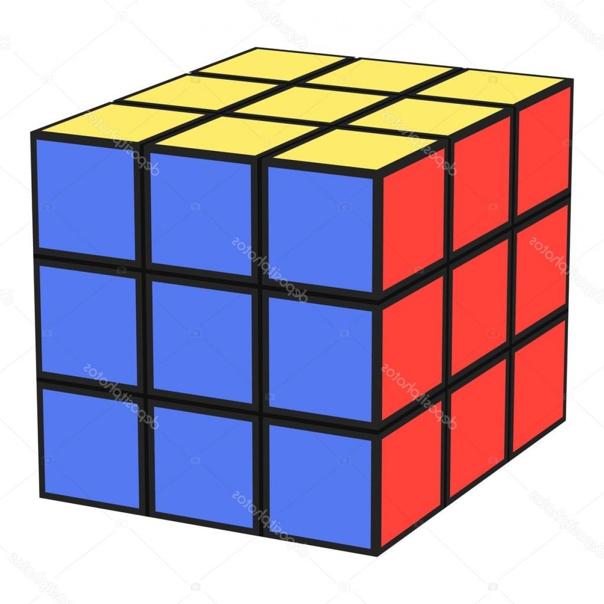 1228x1228 Stock Illustration Rubiks Cube Icon In Cartoon Orangiausa