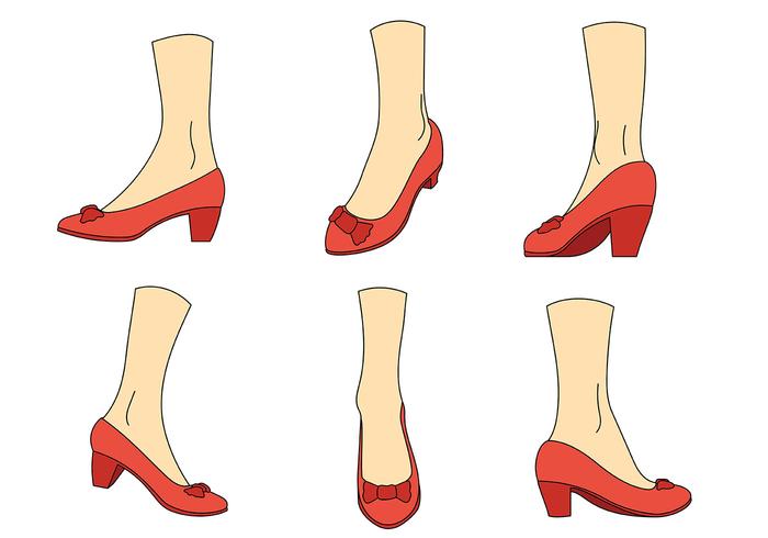 700x490 Ruby Slippers Vector Icons
