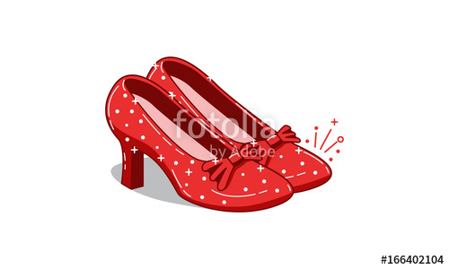 500x300 Ruby Slippers Vector Stock Image And Royalty Free Vector Files On