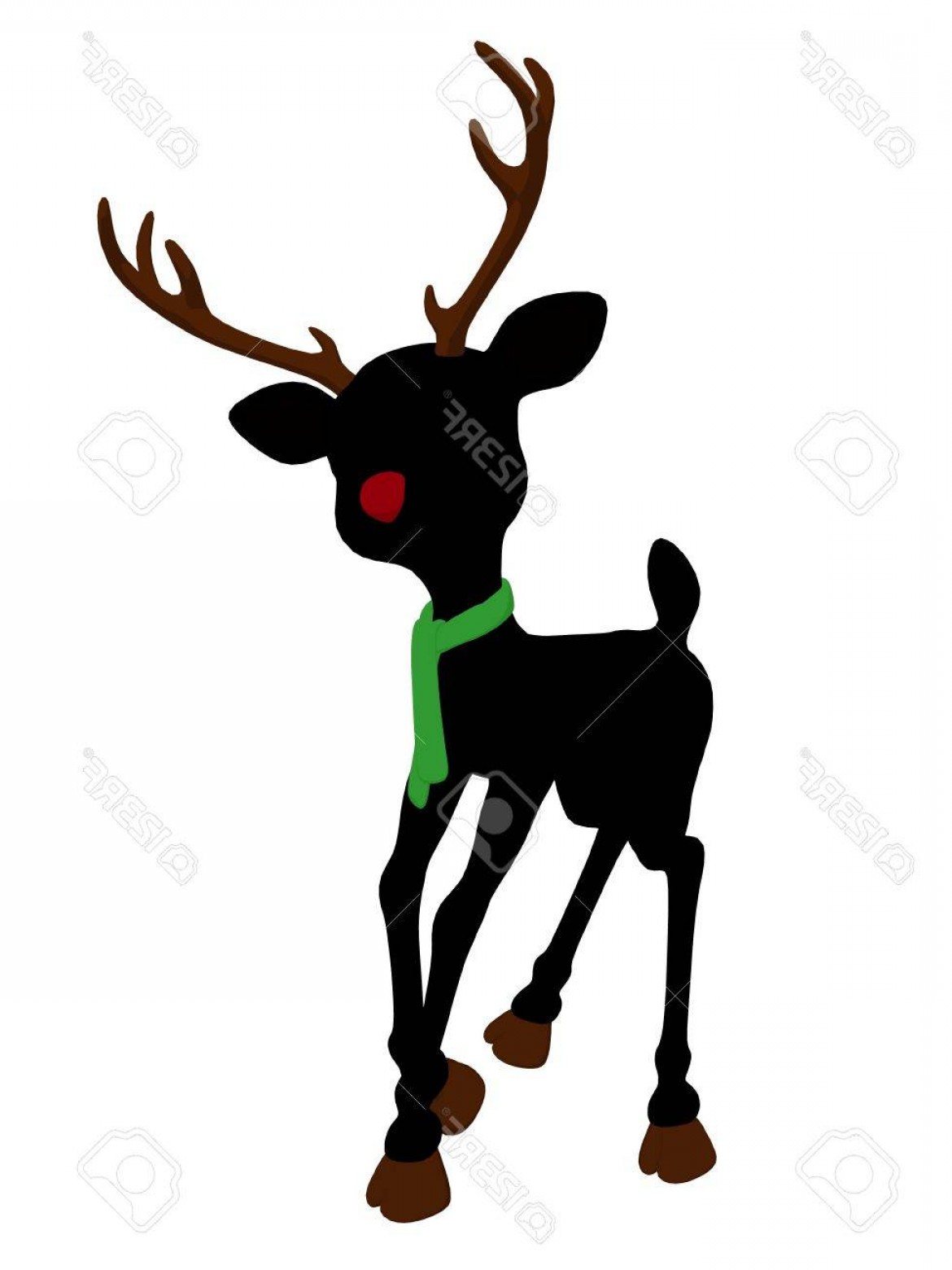 1170x1560 Photoan Illustration Silhouette Of Rudolph The Red Nosed Reindeer