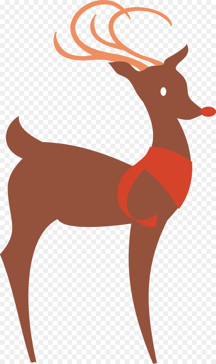 900x1520 Rudolph Reindeer Christmas Clip Art