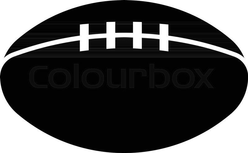 800x493 Glyph Beautiful Rugby Ball Vector Icon Stock Vector Colourbox