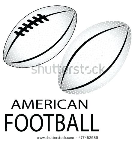 450x470 Black And White Rugby Ball Vector Illustration Of Black White