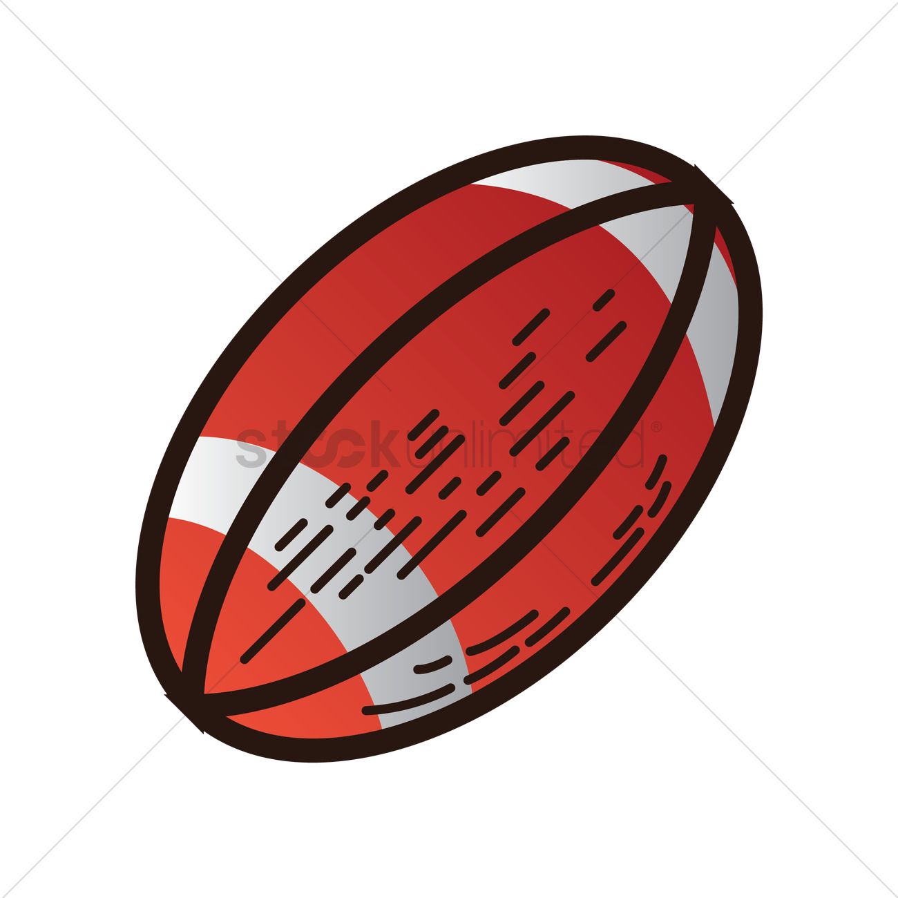 1300x1300 Rugby Ball Vector Image