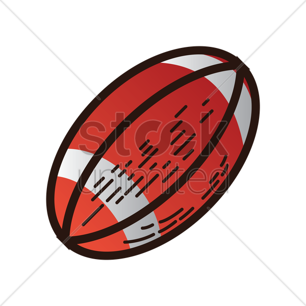 600x600 Rugby Ball Vector Image