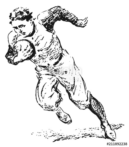 439x500 Football Rugby Player