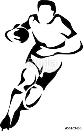 Rugby Player Vector at GetDrawings | Free download