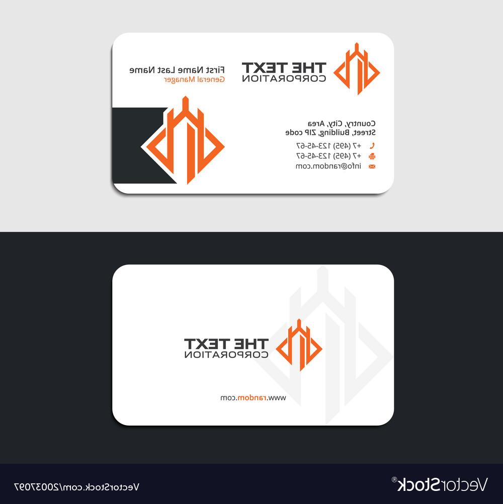 1000x1002 Hd White Business Card With Ancient Ruins Vector Images