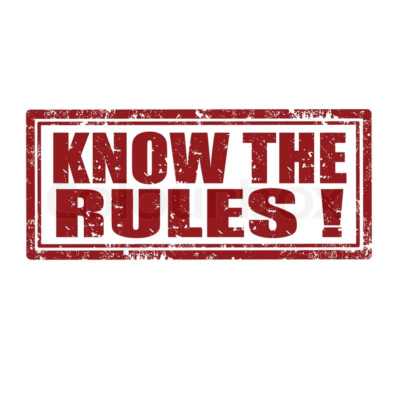 800x800 Know The Rules Stamp Stock Vector Colourbox