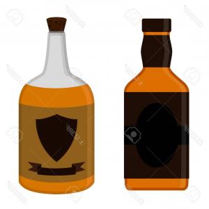 300x300 Photostock Vector Rum Bottles Set Alcohol Drink Flat Style Design