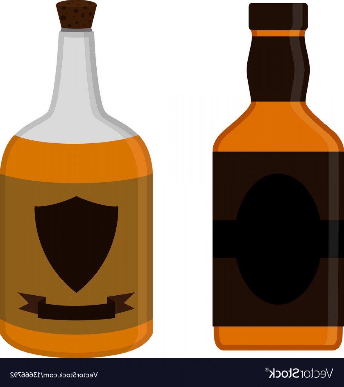 1153x1296 Rum Bottles Set Alcohol Drink Flat Style Design Vector Arenawp