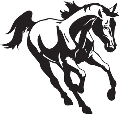 385x368 Running Horses Free Vector Free Vector Download (1,154 Free Vector