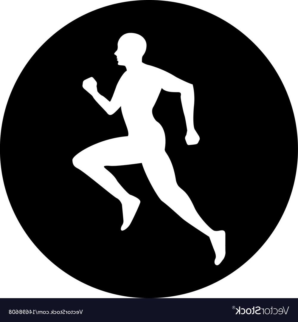 1000x1080 Best Hd Silhouette Athlete Running Icon Vector Design