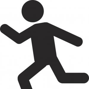 300x300 Person Running Silhouette Icon Vector Sohadacouri