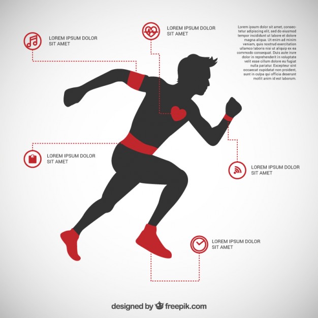 626x626 Running Man Infographic Vector Free Download