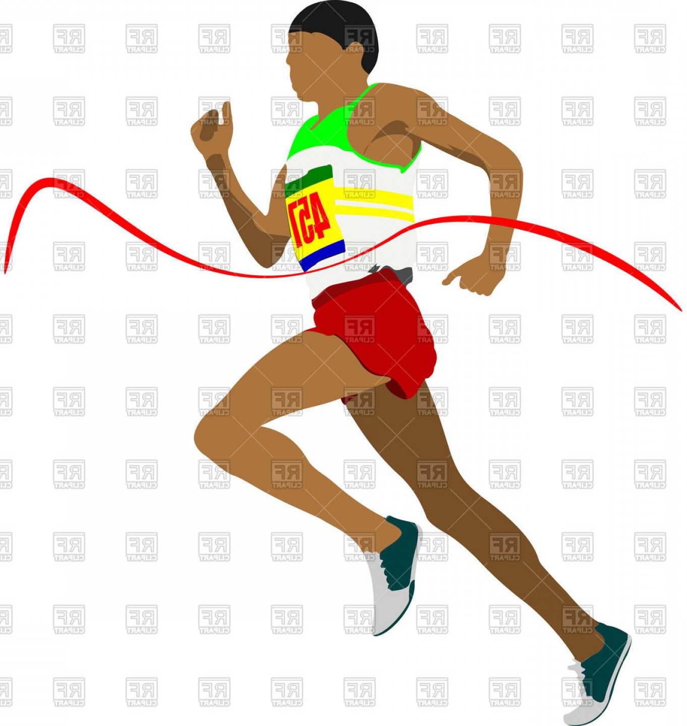 1362x1440 Track And Field Silhouette Of Running Man Vector Clipart Shopatcloth