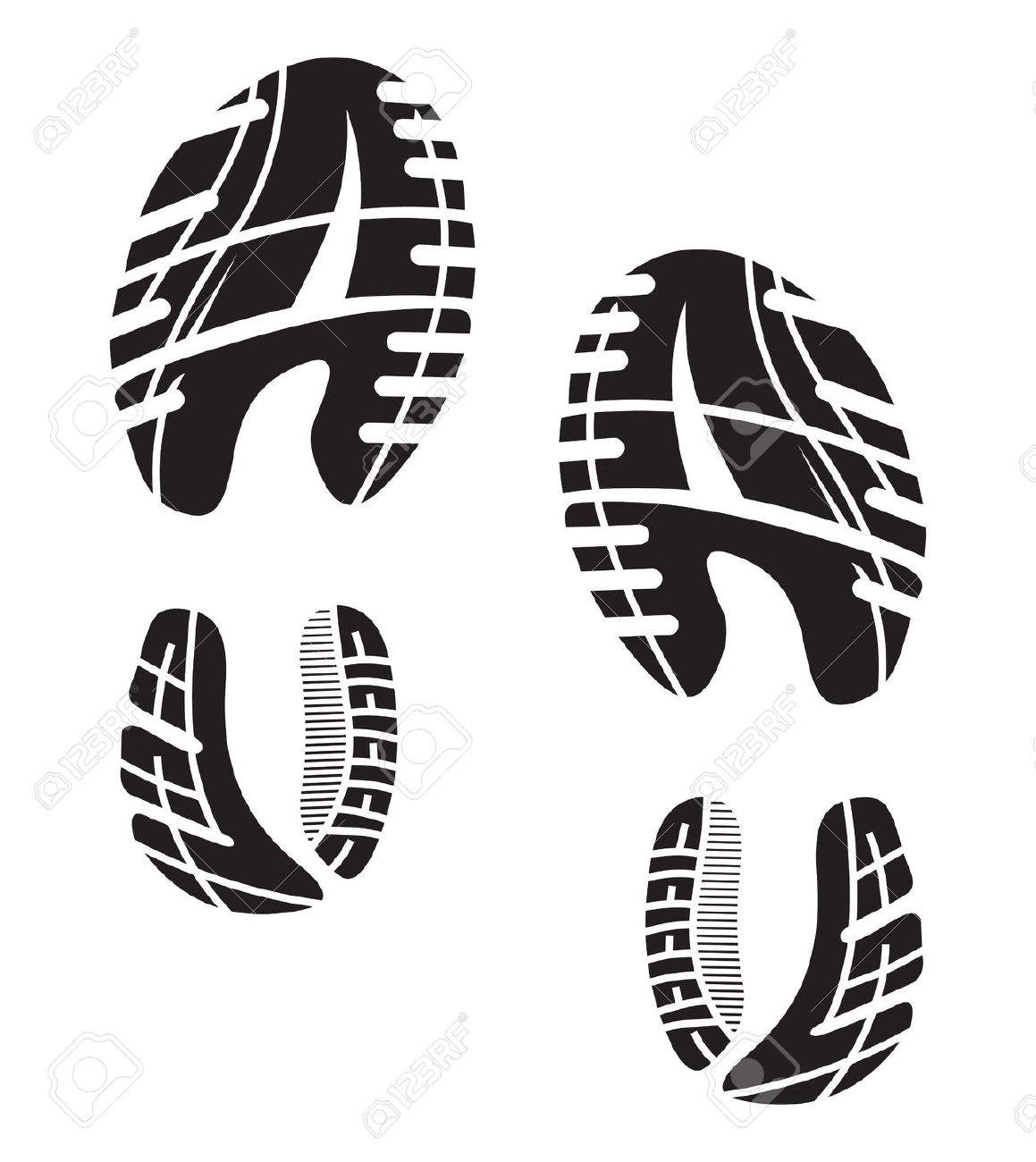 1159x1300 Running Shoe Print Vector