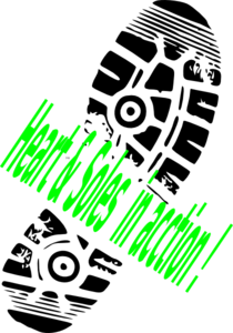 210x300 Running Shoe Print Hamps Clip Art