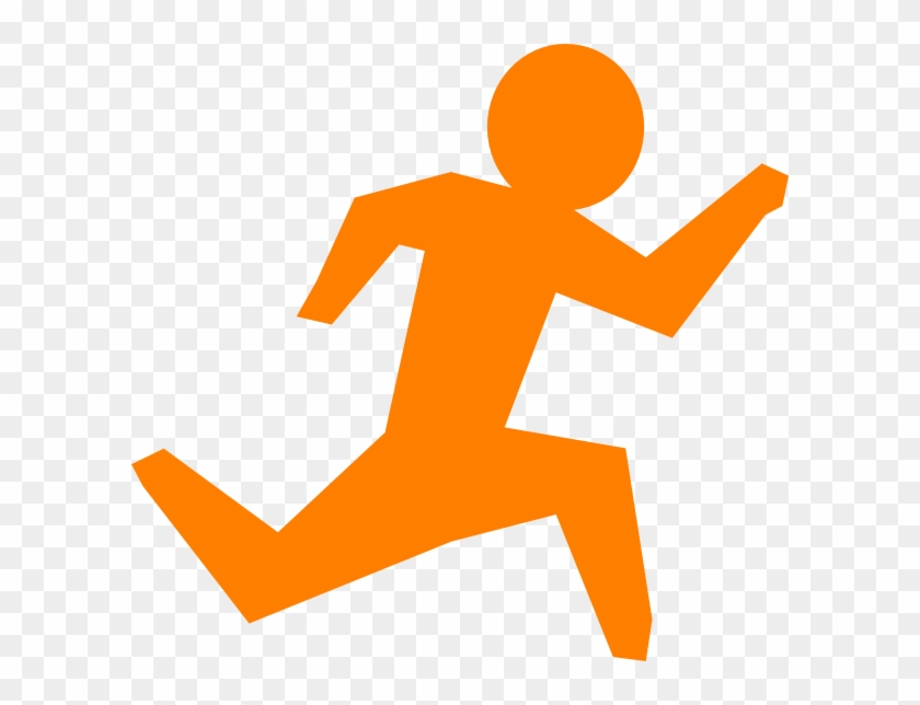 840x644 Person Running Running Man Orange Clip Art At Vector