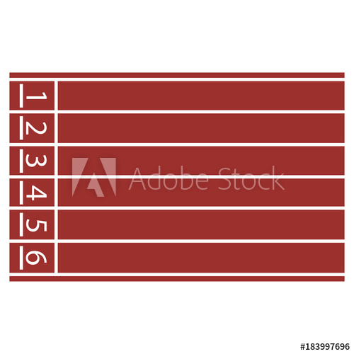 500x500 Vector Illustration Of Start Line On Running Track